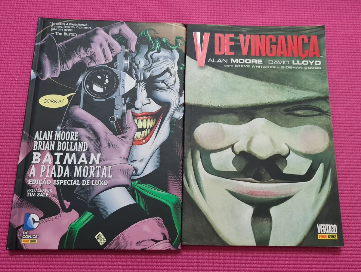 Dupla Alan Moore batman a Piada Mortal edição Especial de Luxo e v