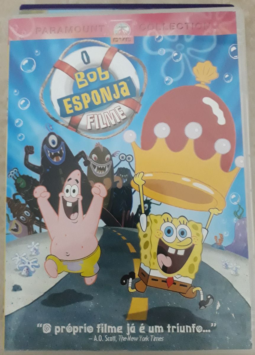 Dvd Bob Esponja Filme Patrick Siriguejo Gary Lula Molusco Filme E