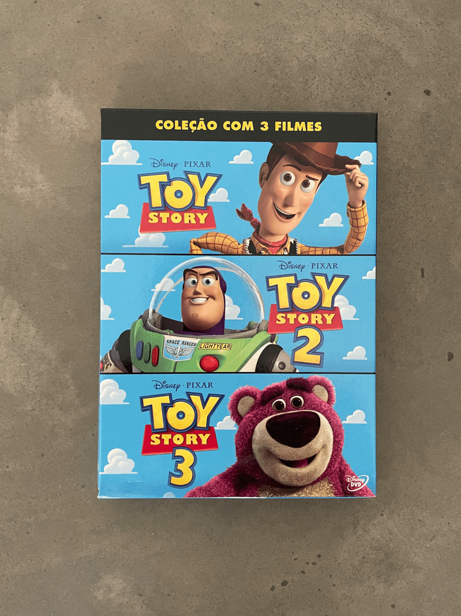 Dvd Box Toy Story 1 2 e 3 Dublado e Legendado Filme e Série Disney