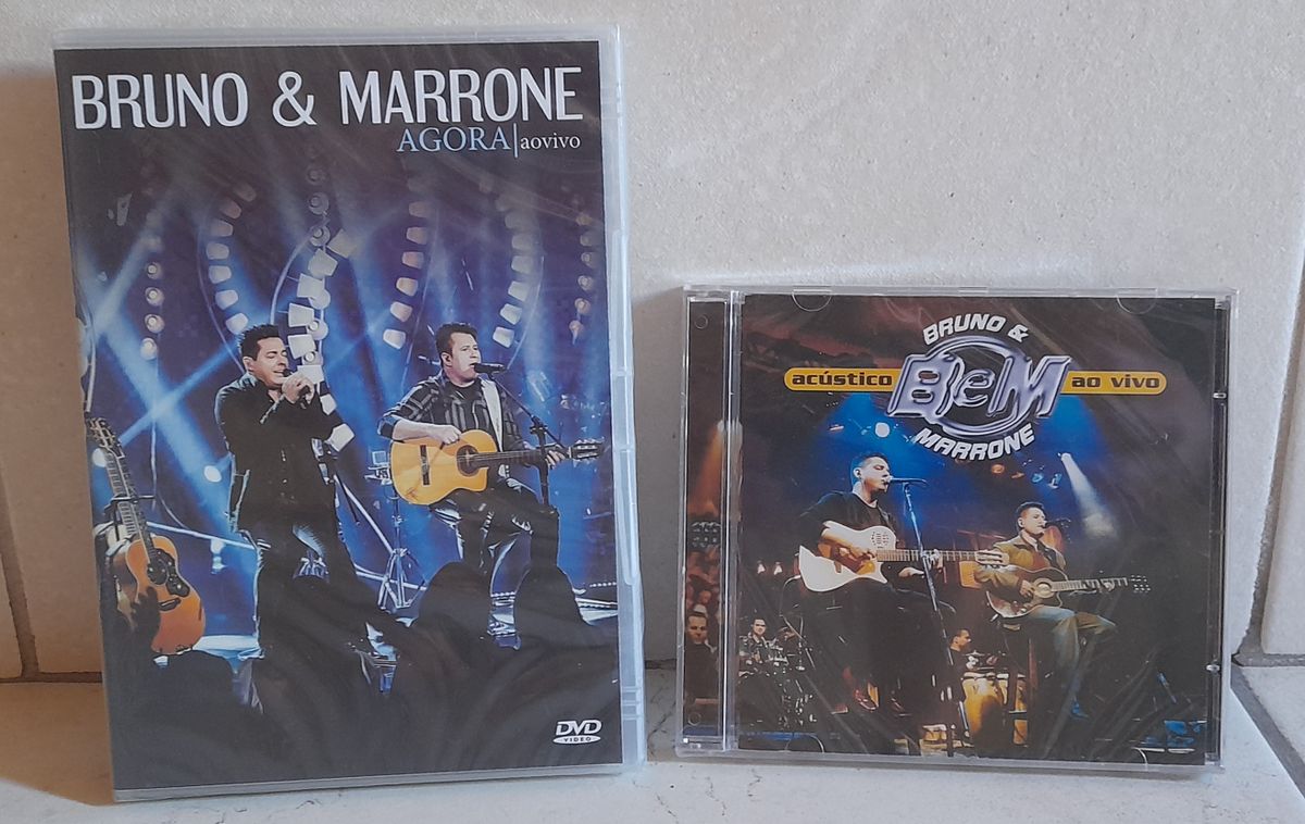 Dvd Bruno E Marrone Agora Ao Vivo E Cd Bruno E Marrone Ac Stico Ao