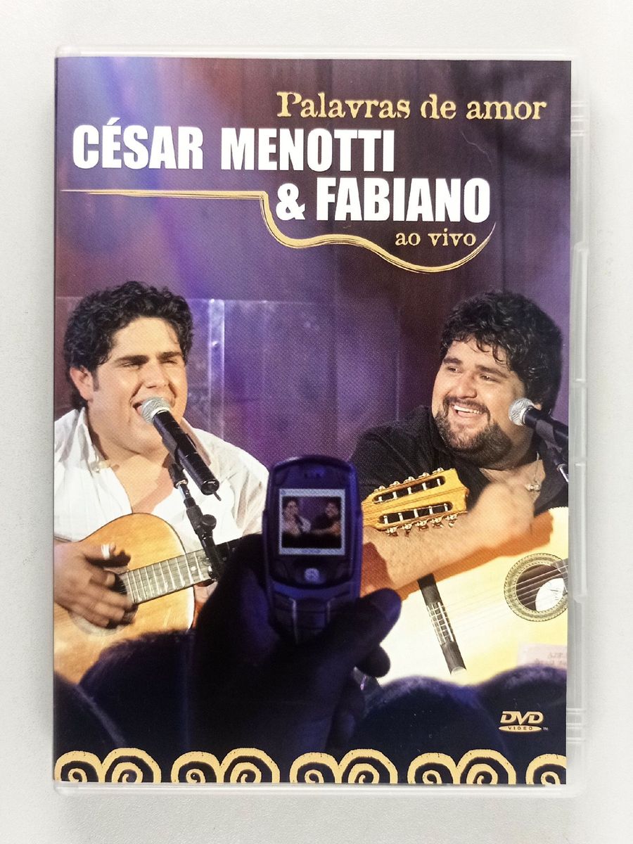 Dvd César Menotti Fabiano Palavras de Amor Ao Vivo Universal