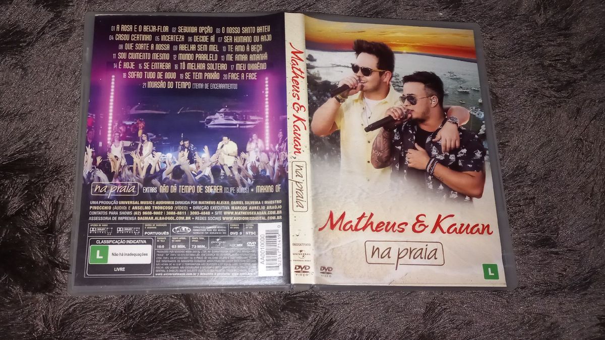 Dvd Matheus e Kauan Na Praia Item de Música Dvd Usado 68314492 enjoei