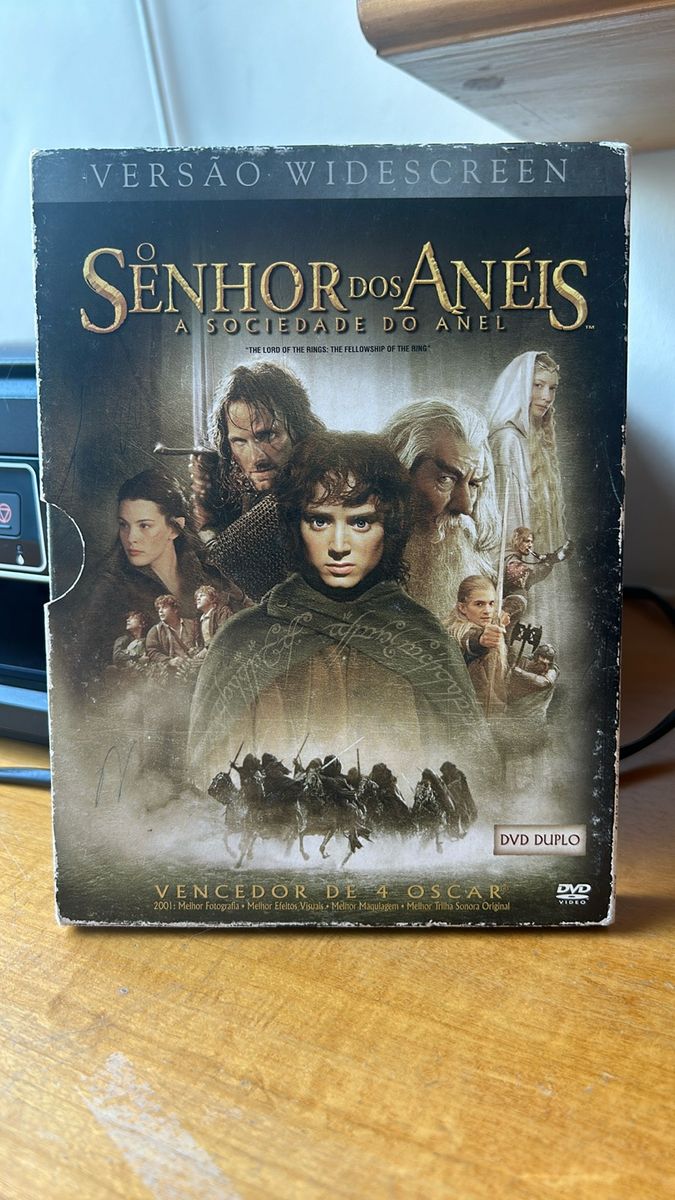 Dvd O Senhor Dos Anéis a Sociedade do Anel Filme e Série Dvd Usado