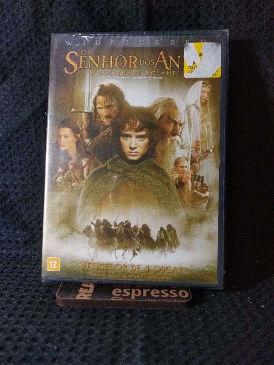 Dvd O Senhor Dos Aneis a Sociedade do Anel Filme e Série Usado