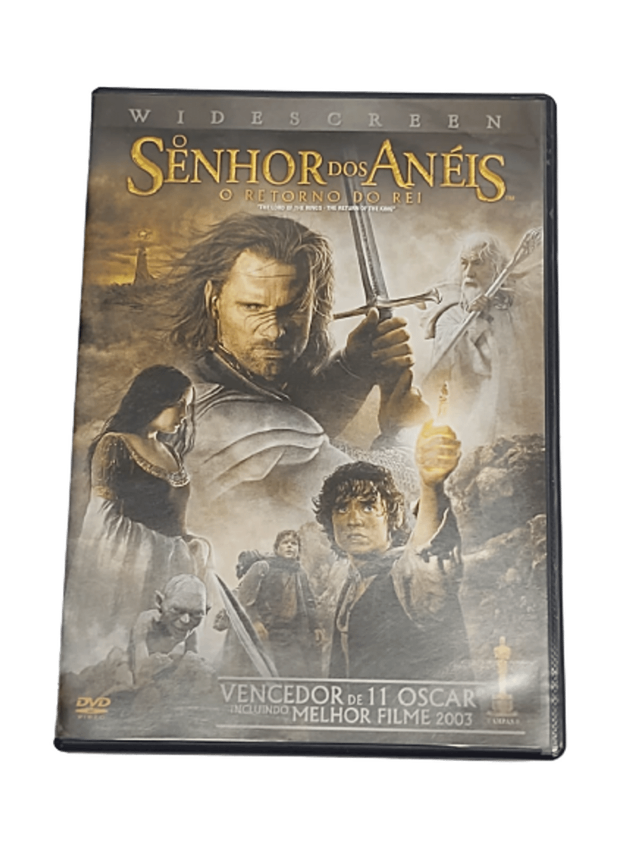 Dvd O Senhor Dos Anéis Retorno do Rei Dublado Legendado Filme e Série