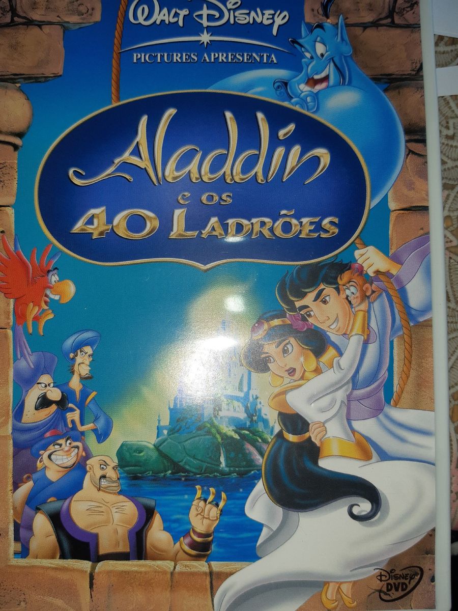 Dvd Original Disney aladdin e Os 40 Ladrões Filme e Série Disney