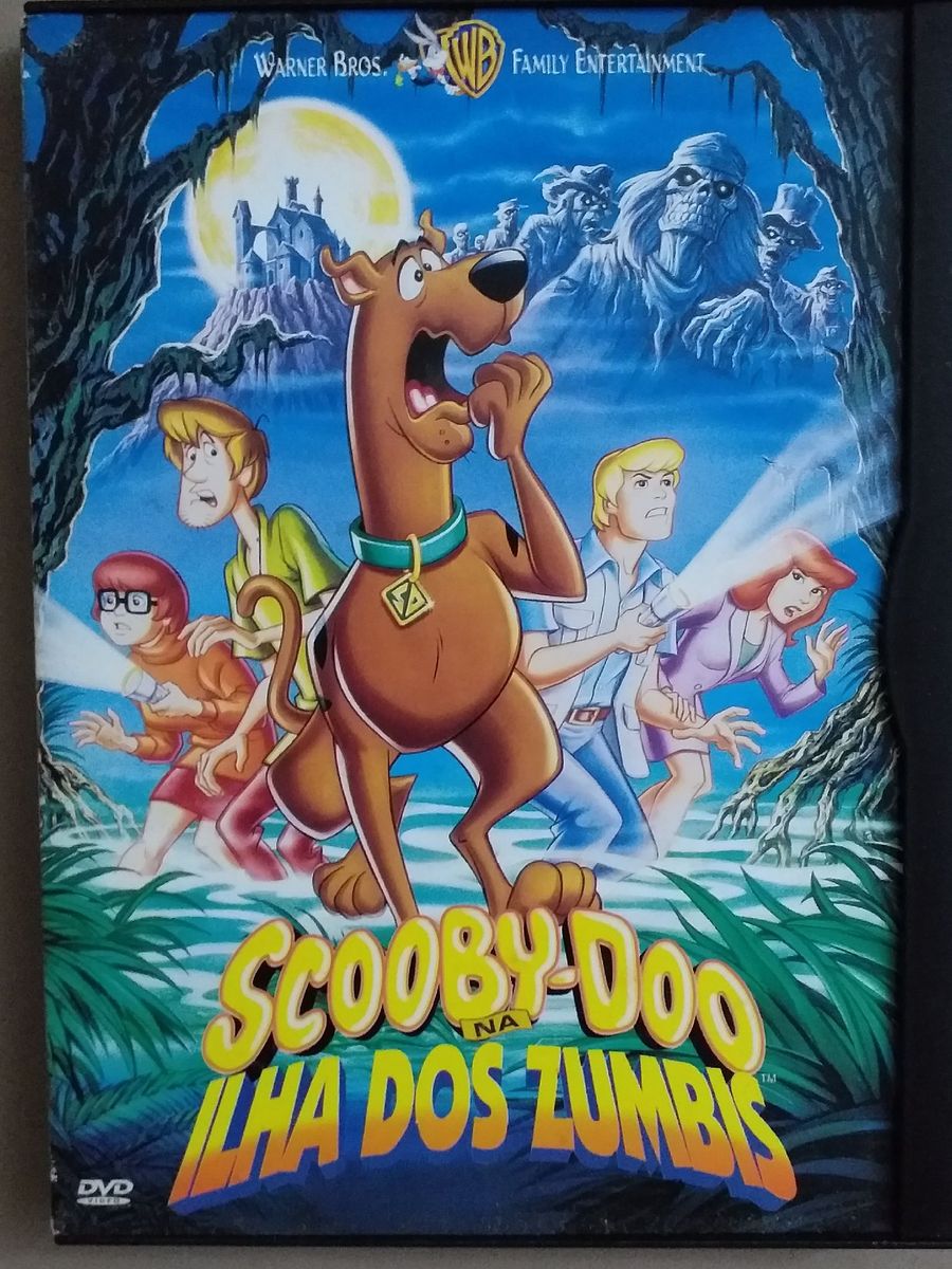 Dvd Scooby Doo Na Ilha Dos Zumbis Filme e Série Warner Bros Usado