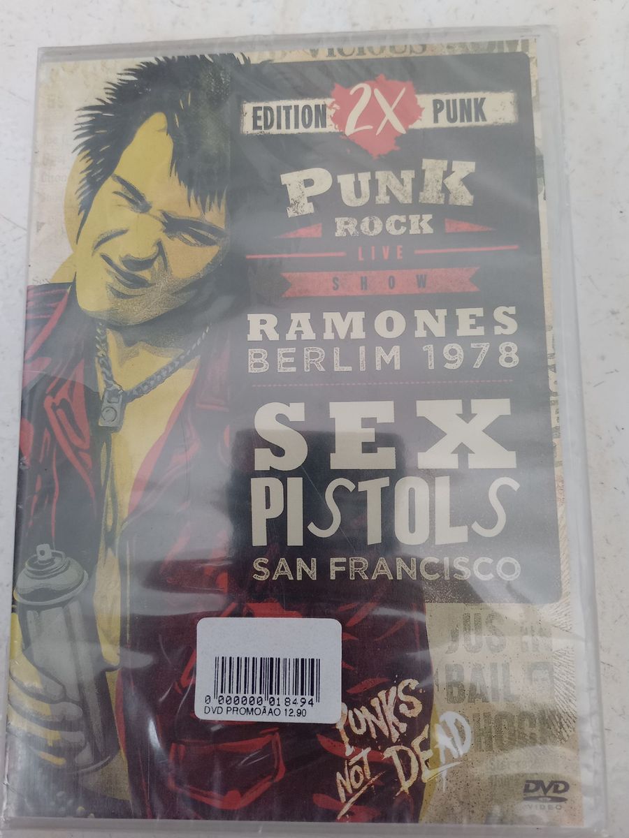 Dvd Sex Pistols E Ramones Livro Dvd Nunca Usado Enjoei