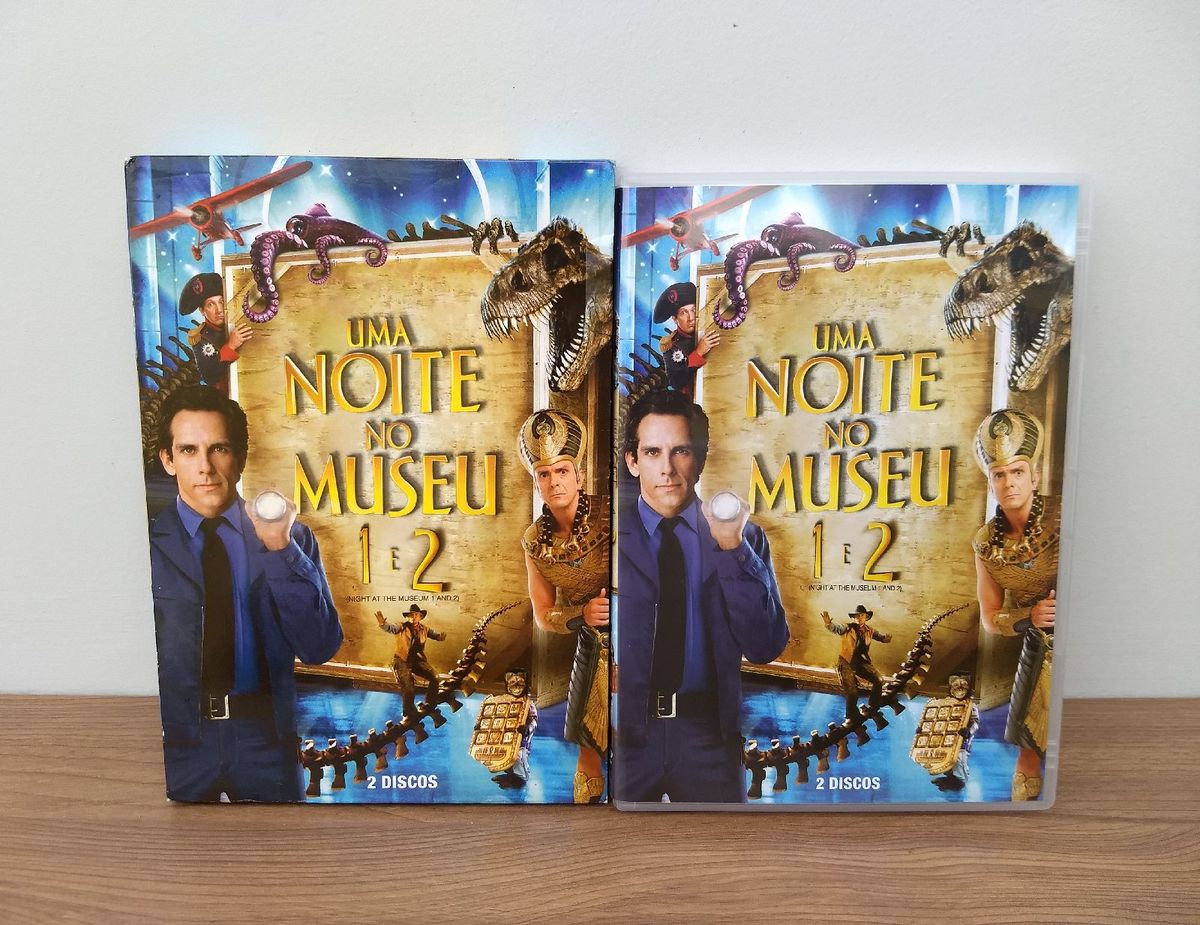 Dvd Uma Noite No Museu 1 e 2 Filme e Série Uma Noite No Museu Usado