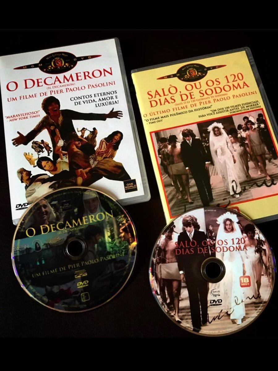 Dvds Livro O Decameron Sal Ou Os Dias De Sodoma De Pier