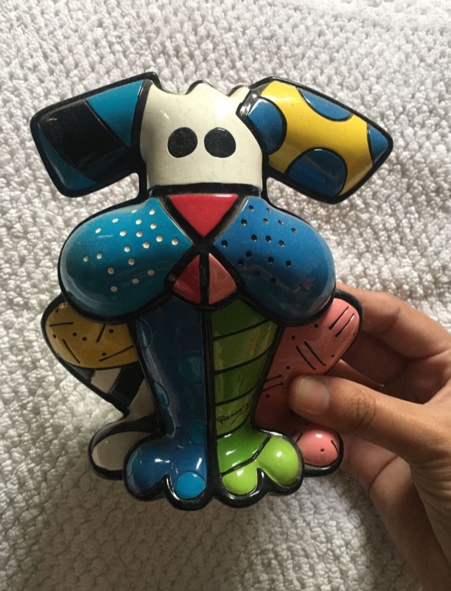 Escultura Original Romero Britto Produto Vintage E Retro Romero