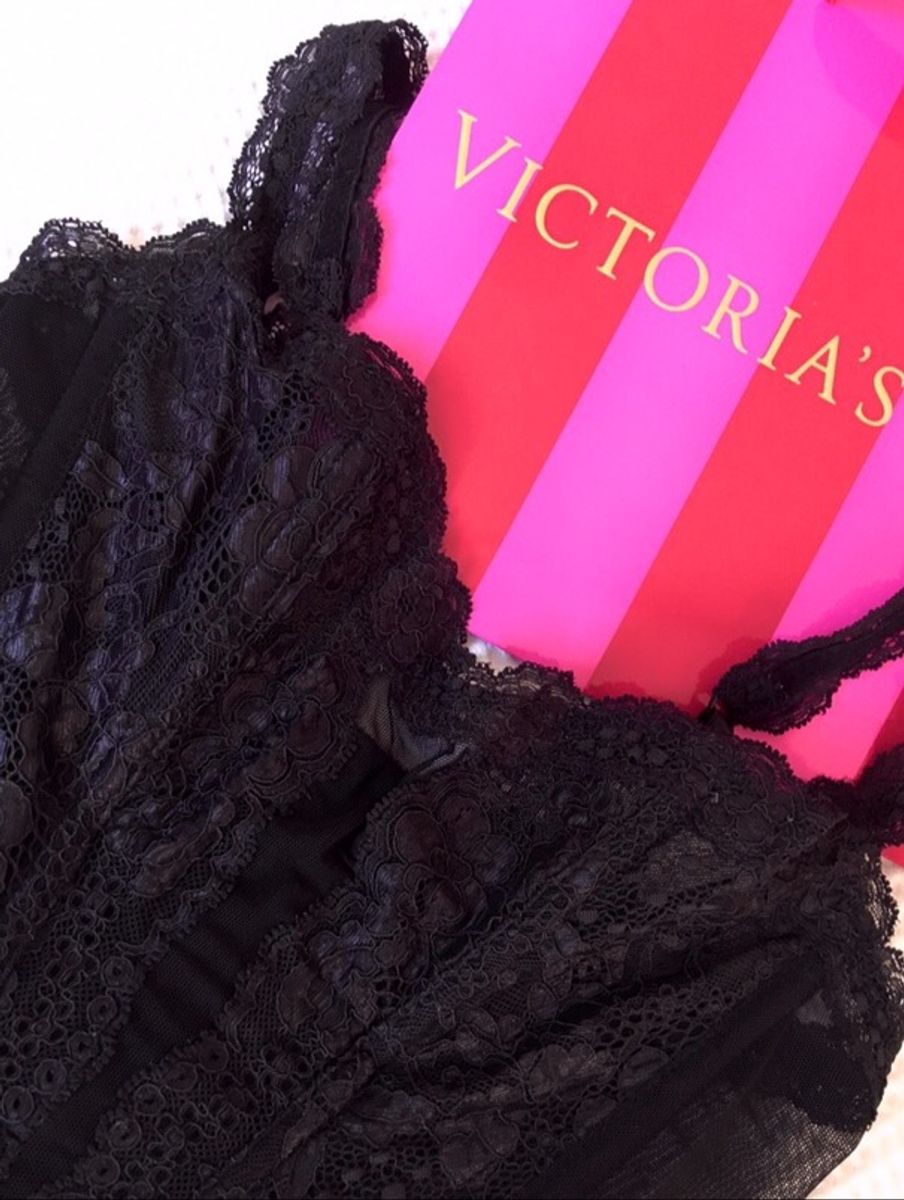 Espartilho Sensual Victorias Secret Lingerie Feminina Victorias