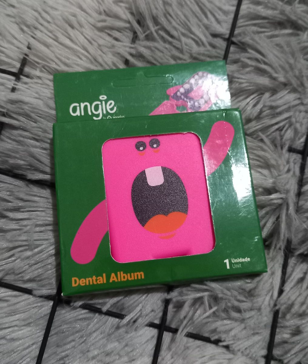 Estojo Dental Porta Dente De Leite Rosa Item Infantil Angie Nunca