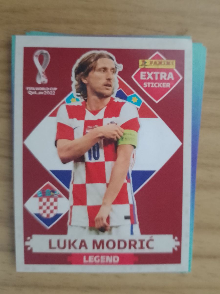 Extra Figurinha Legend Bordo Luka Modric Copa Do Mundo Qatar 2022