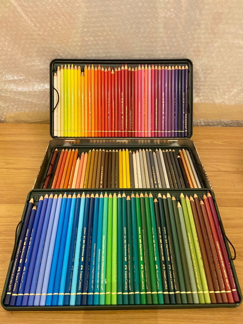 Faber castell Polychromos 120 Cores Lápis de Cor Livro Faber Castell