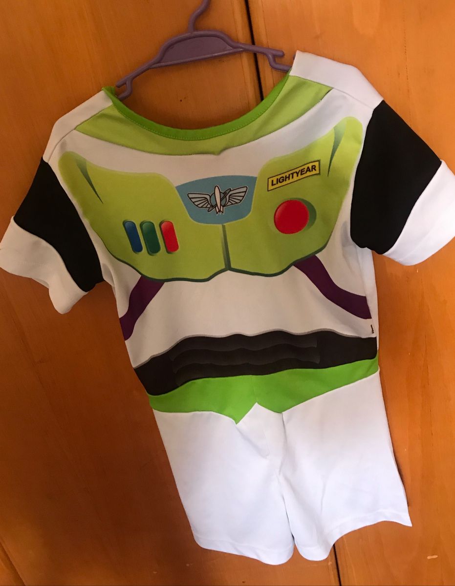 Fantasia Buzz Lightyear Infantil Curto Disney Toy Story Roupa