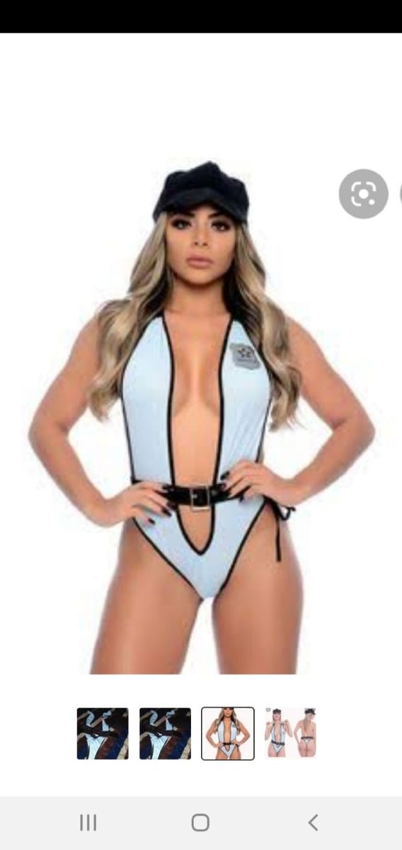 Fantasia Erótica Policial Body Sex Shop Lingerie Feminina Sexy