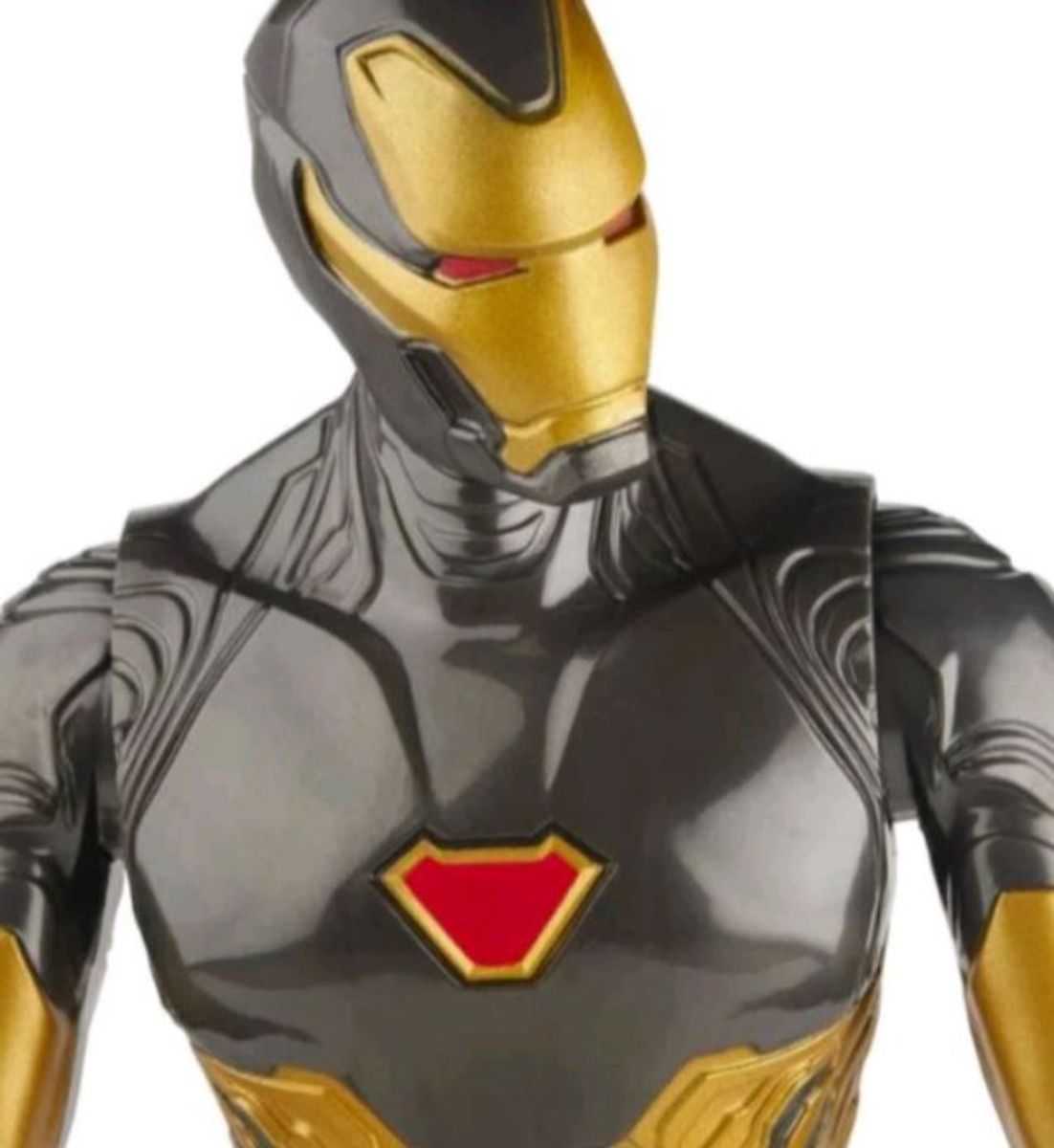 Figura de Ação Marvel Avengers Homem de Ferro Dourado Titan Hero 30cm