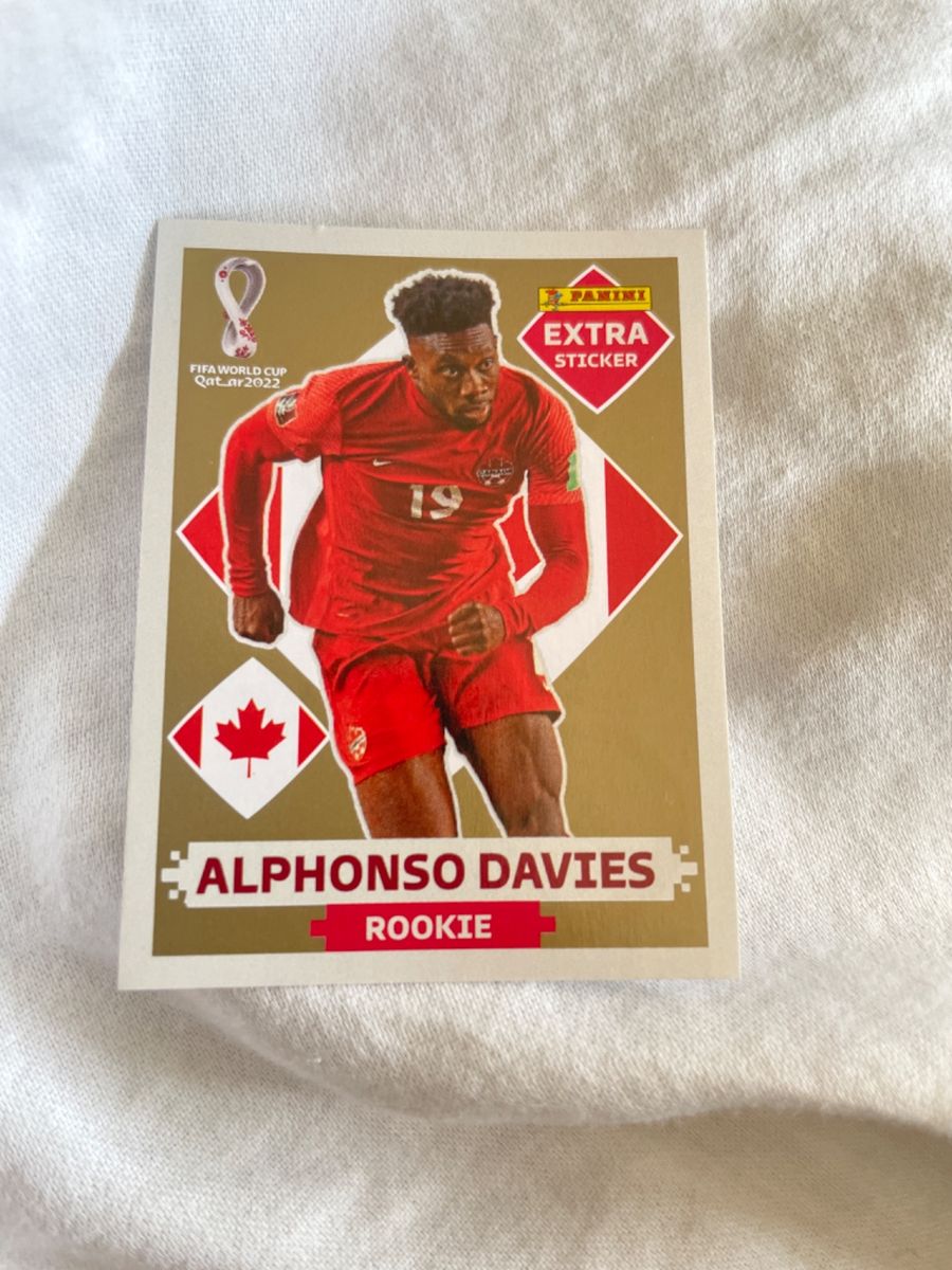 Figurinha Alphonso Davies Bronze Roupa Esportiva Masculino Panini