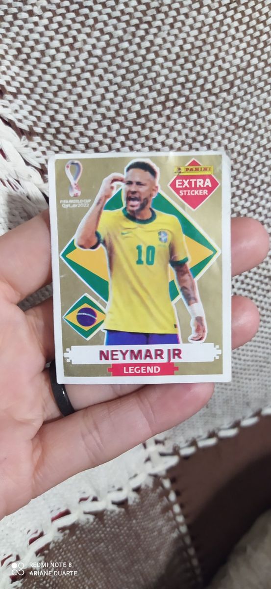 Figurinha Copa Neymar Dourada Legend Item P Esporte E Outdoor