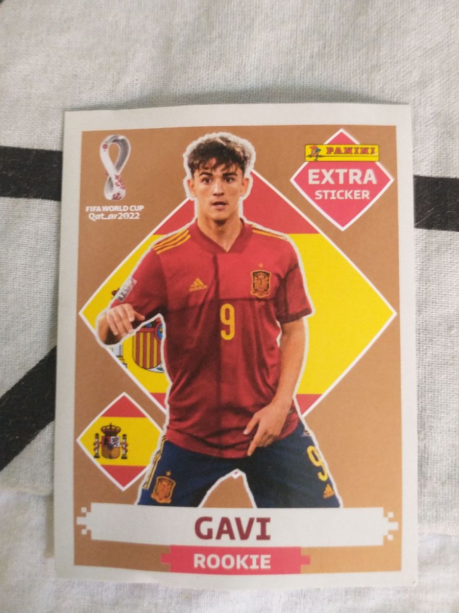 Figurinha Extra Legend Bronze Gavi Rookie Item Infantil Panini Nunca