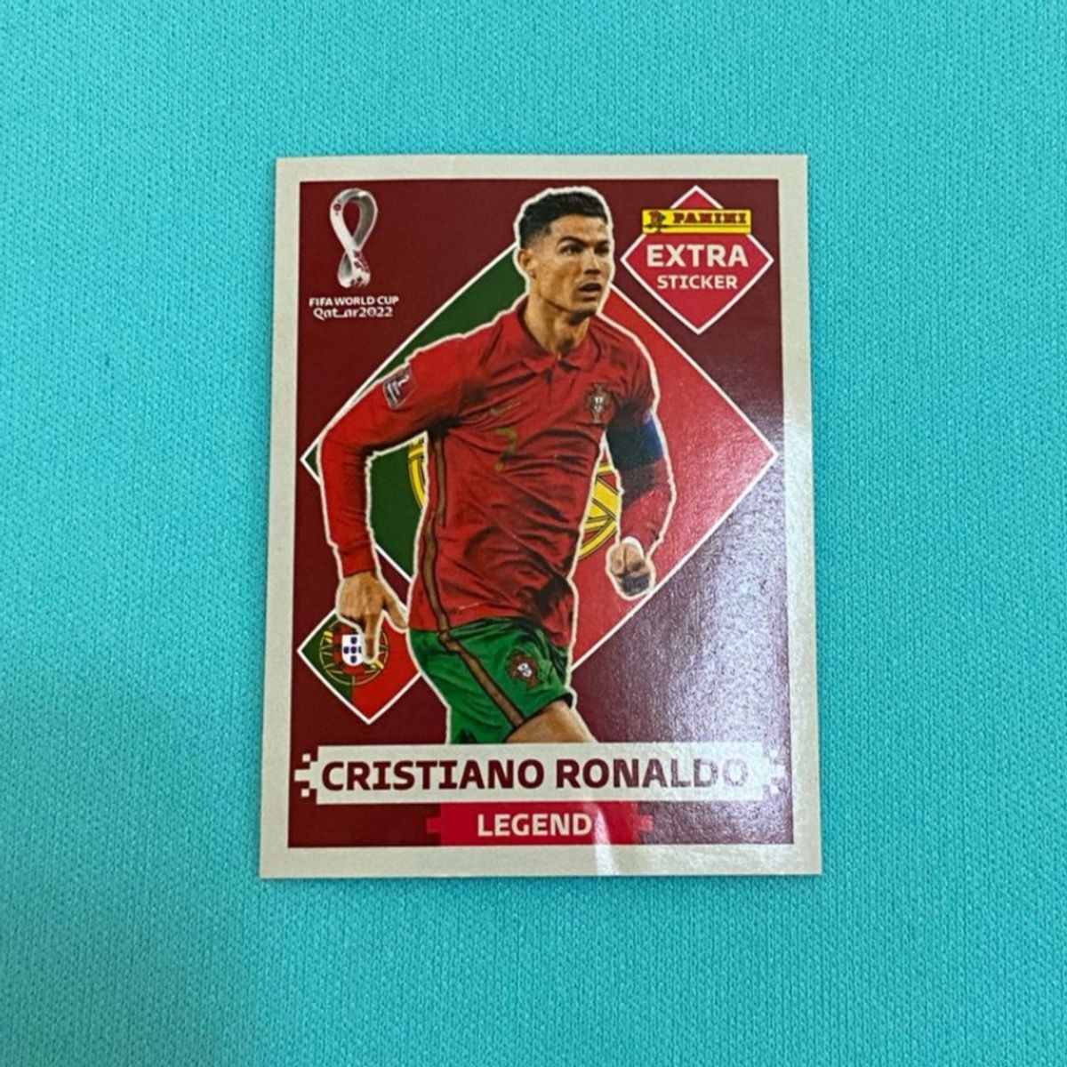 Figurinha Extra Legend Cristiano Ronaldo Bordo Produto Original