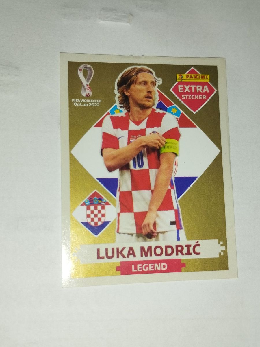 Figurinha Extra Legend Luca Modric Gold Copa 2022 Item Infantil