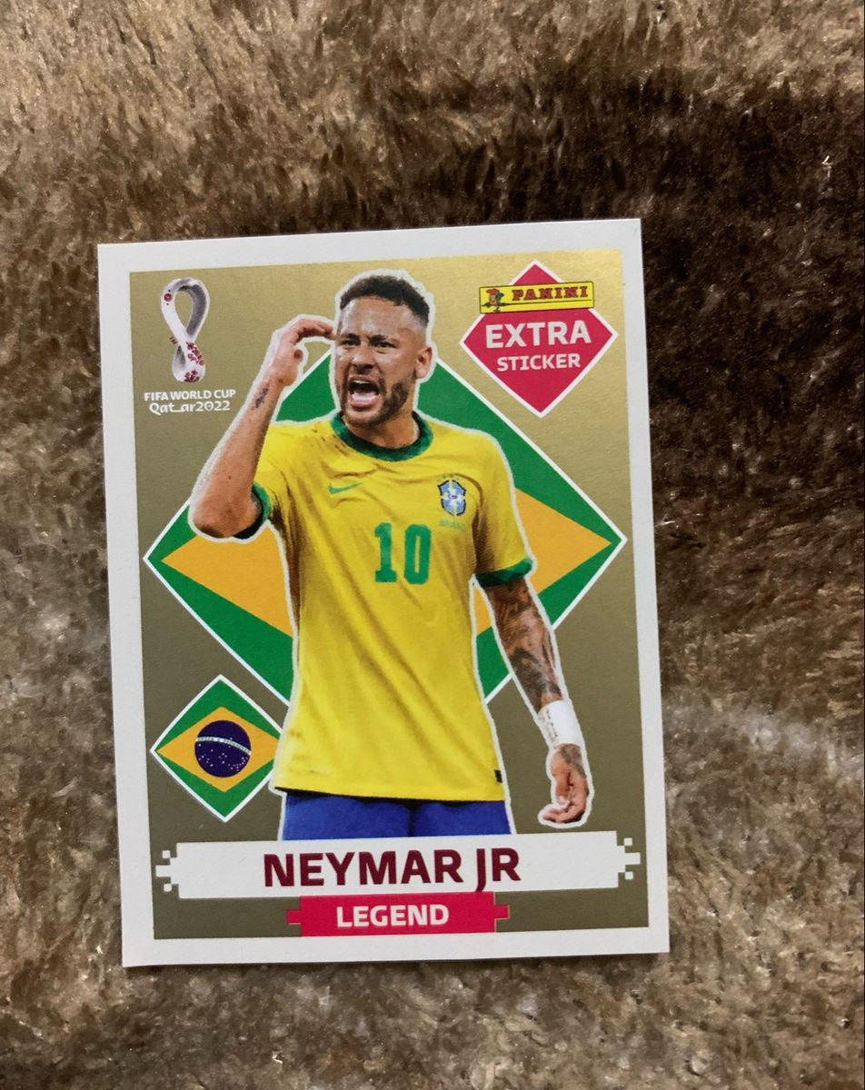 Figurinha Extra Legend Neymar Jr Gold Item P Esporte E Outdoor