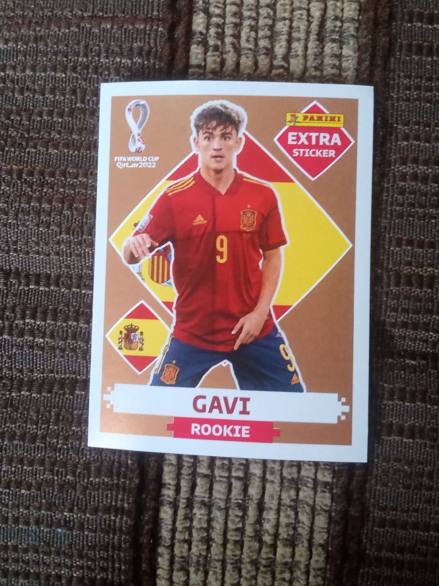 Figurinha Gavi Rookie Panini Extra Sticker Fifa World Cup Qatar