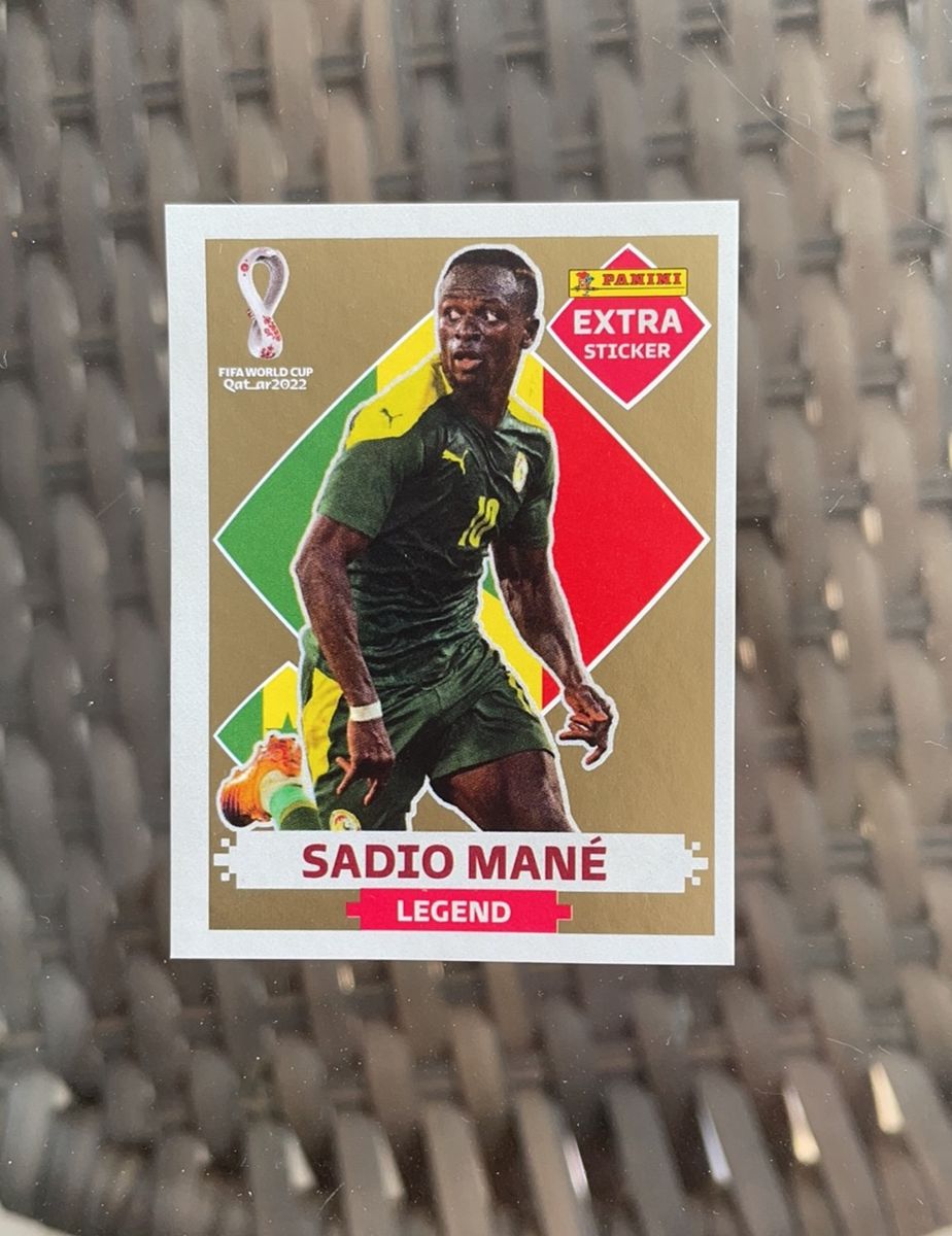 Figurinha Gold Sadio Man Extra Sticker Ultrarara Legend Roupa