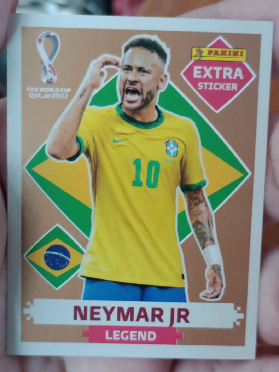 Figurinha Neymar Jr Bronze Original Legends Copa Qatar Item P