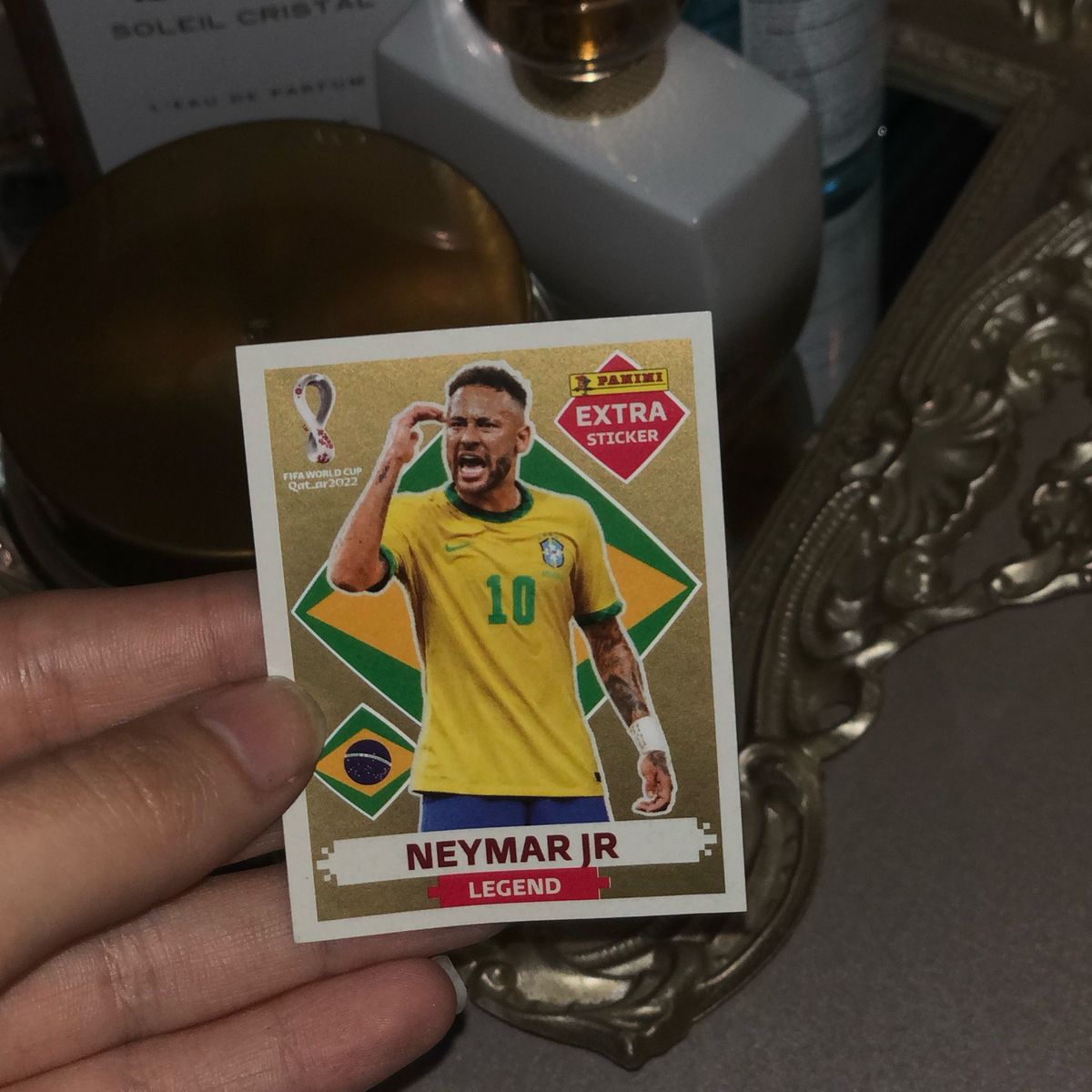 Figurinha Neymar Legend Gold Produto Masculino Panini Nunca Usado