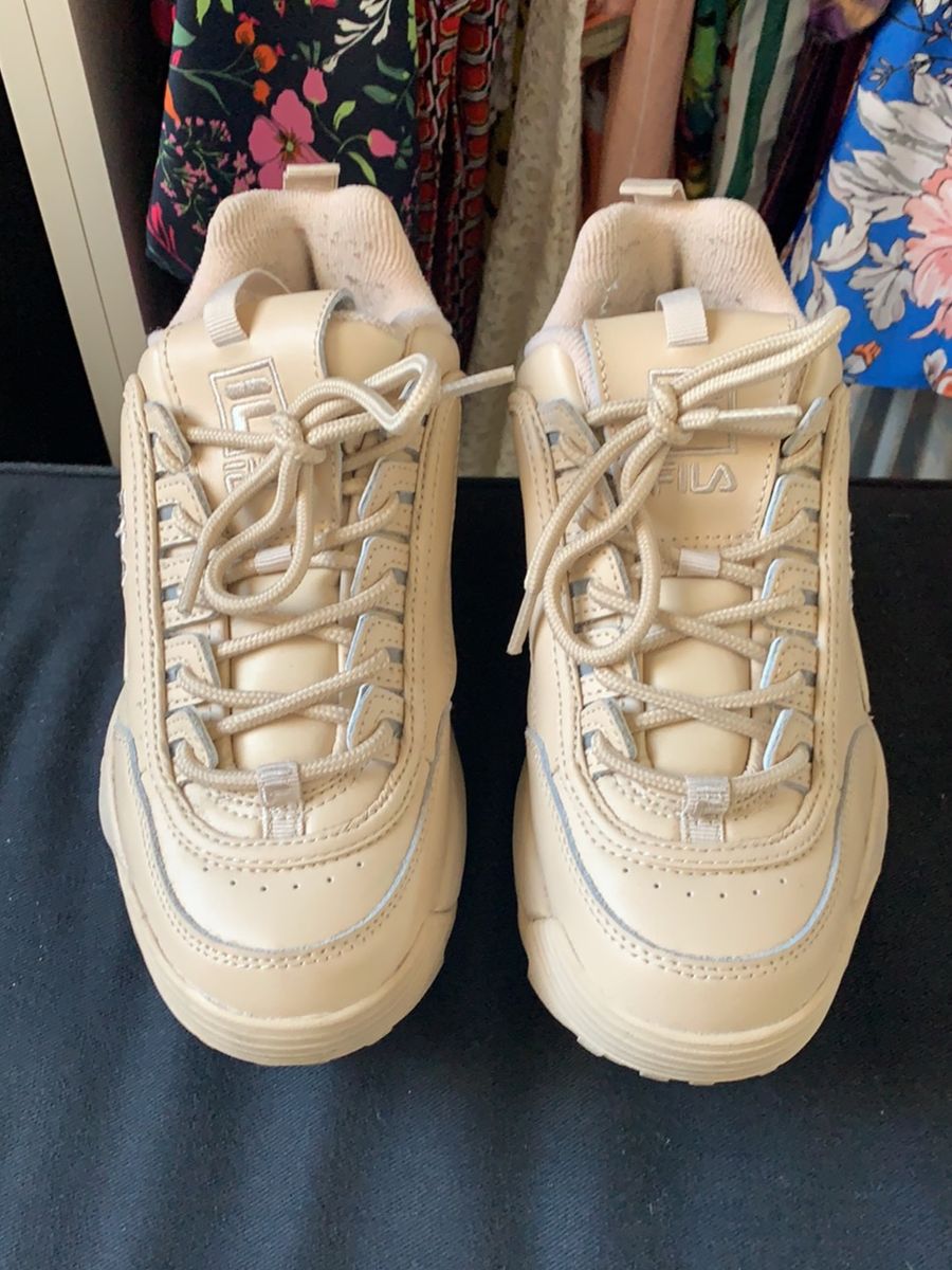 Fila Disruptor Nude Tênis Feminino Fila Usado 57457105 enjoei