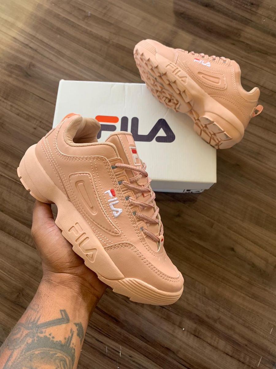 Fila Disruptor Premium Nude T Nis Feminino Fila Nunca Usado