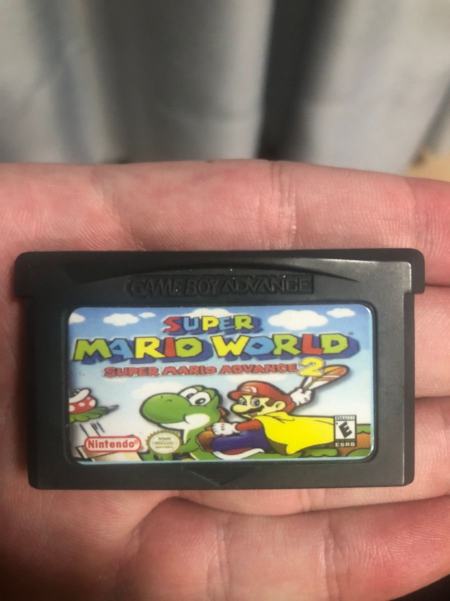 Fita Super Mario World Game Boy Advanced Ou Nintendo Ds Jogo De