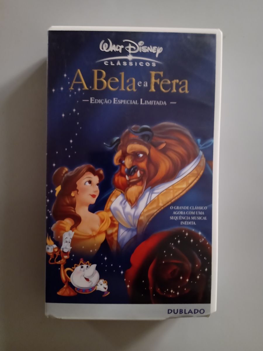 Fita Vhs A Bela E A Fera Filme E S Rie Walt Disney Usado