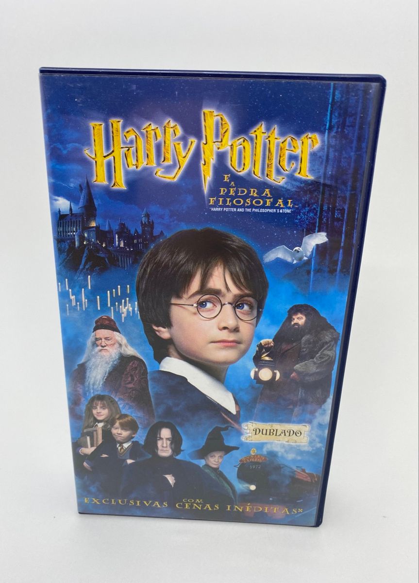 Fita Vhs Harry Potter E A Pedra Filosofal Dublado Item Infantil