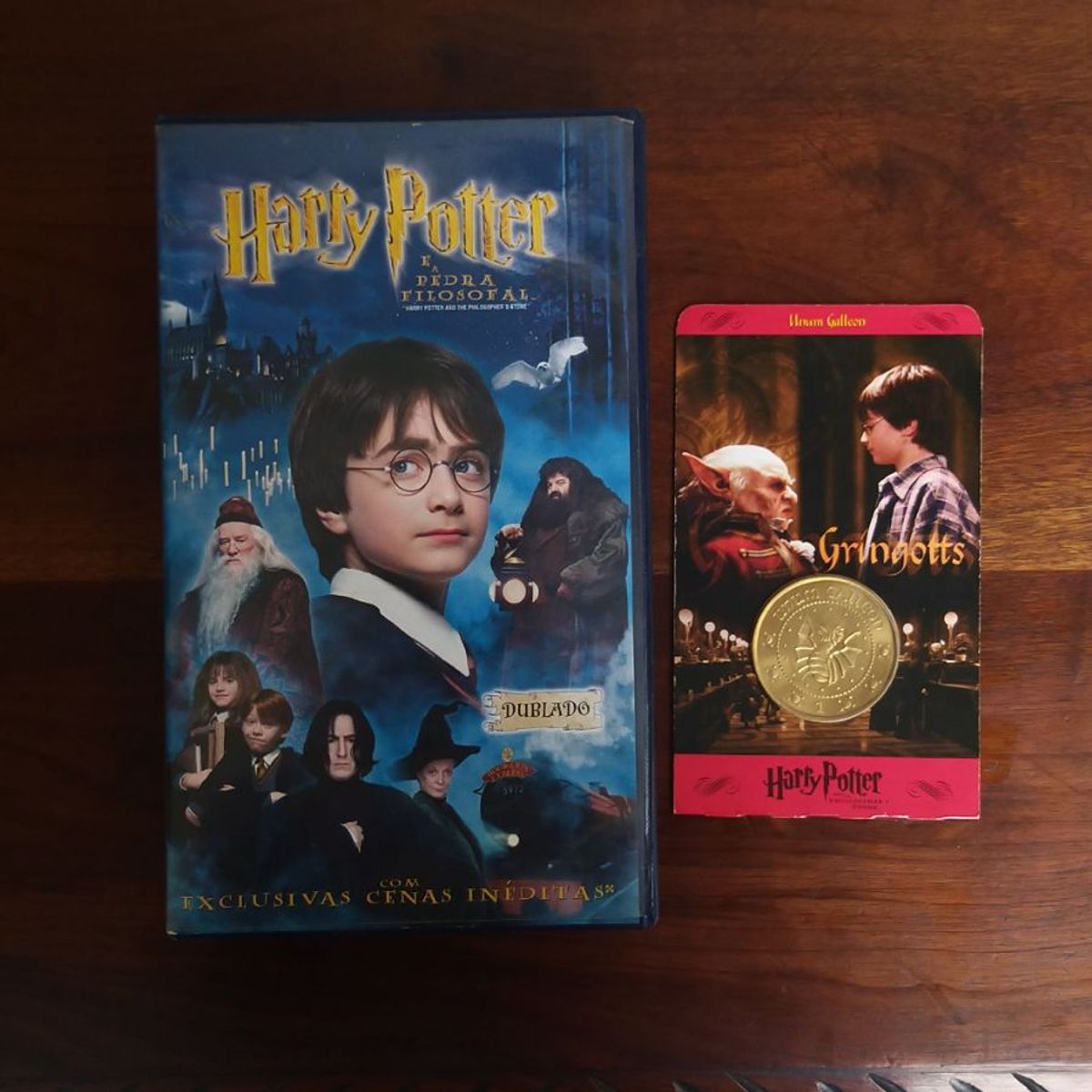 Fita Vhs Harry Potter E A Pedra Filosofal Livro Warner Bros Usado