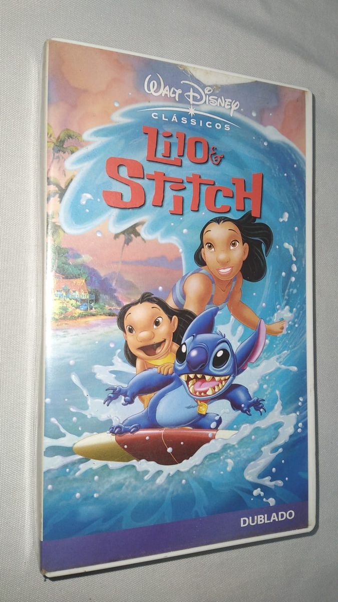 Fita Vhs Lilo E Stitch Walt Disney Dublada Filme E