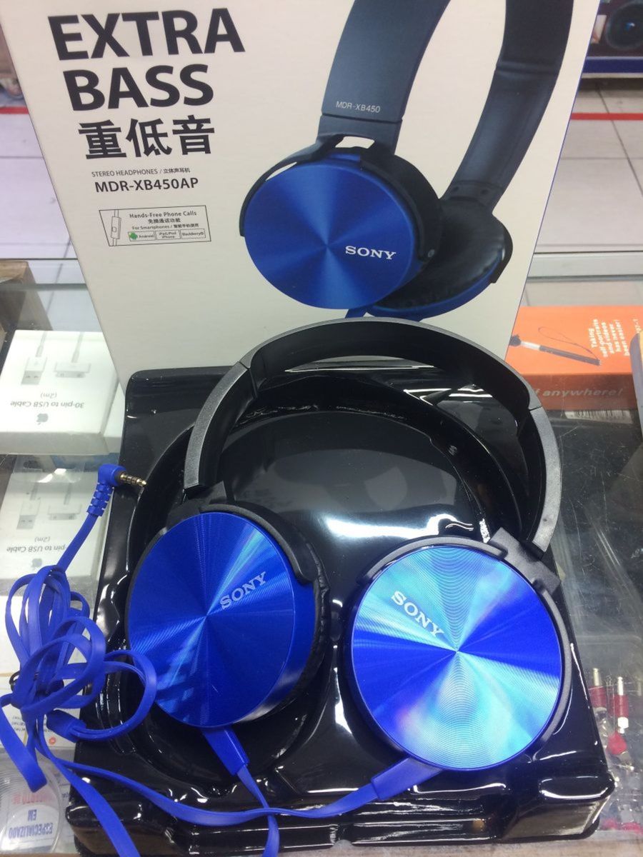 Fone Ouvido Sony Mdr xb450ap Headphone Extra Bass Item de Música Sony