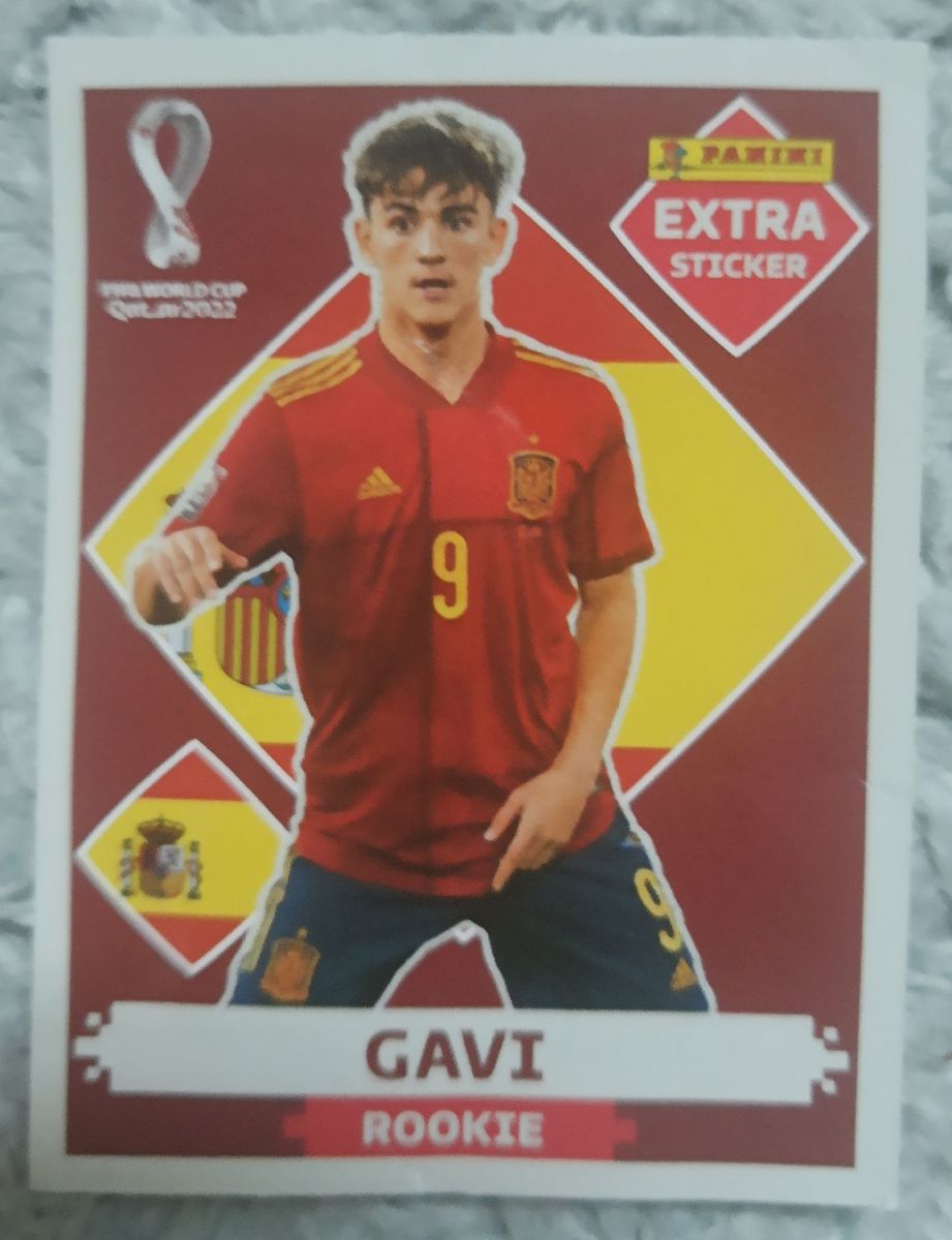 Gavi Extra Sticker Panini Figurinha Da Copa Original Livro Panini