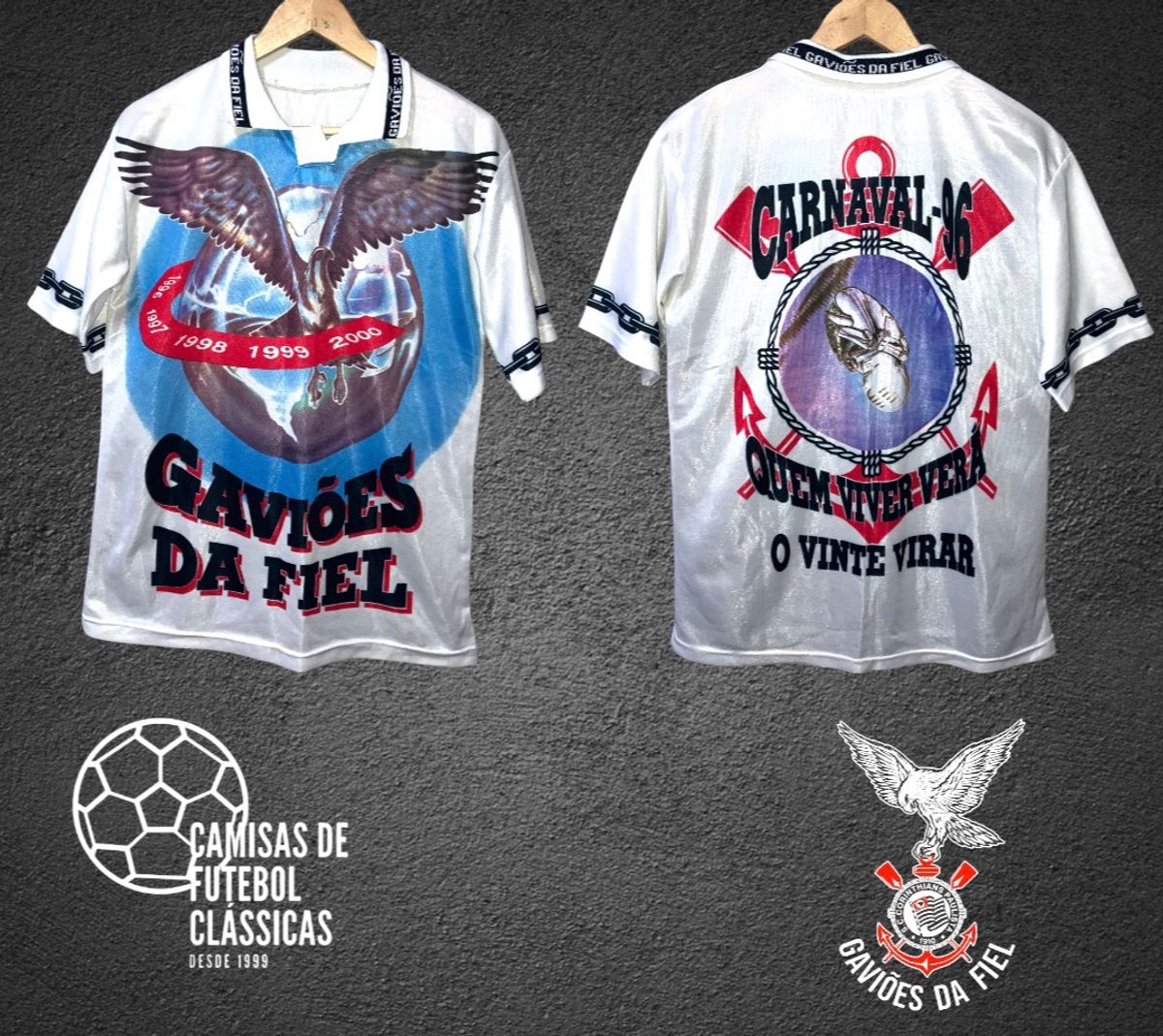 Gaviões da Fiel 1996 Camisa Carnaval Tamanho G Corinthians Roupa