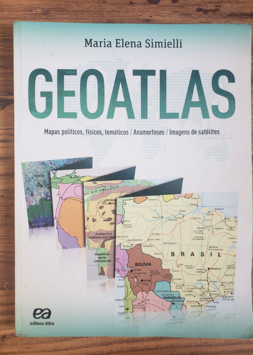 Geoatlas de Maria Elena Simielli Livro Editora ática Usado 70994675