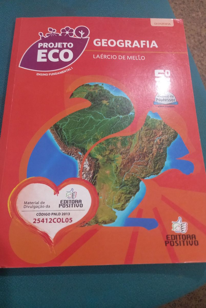 Geografia Ano La Rcio De Melo Projeto Eco Livro Livro Usado