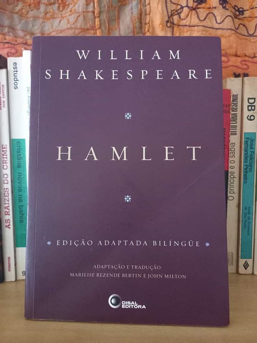 hamlet Edição Bilíngüe de William Shakespeare Livro Disal Editora