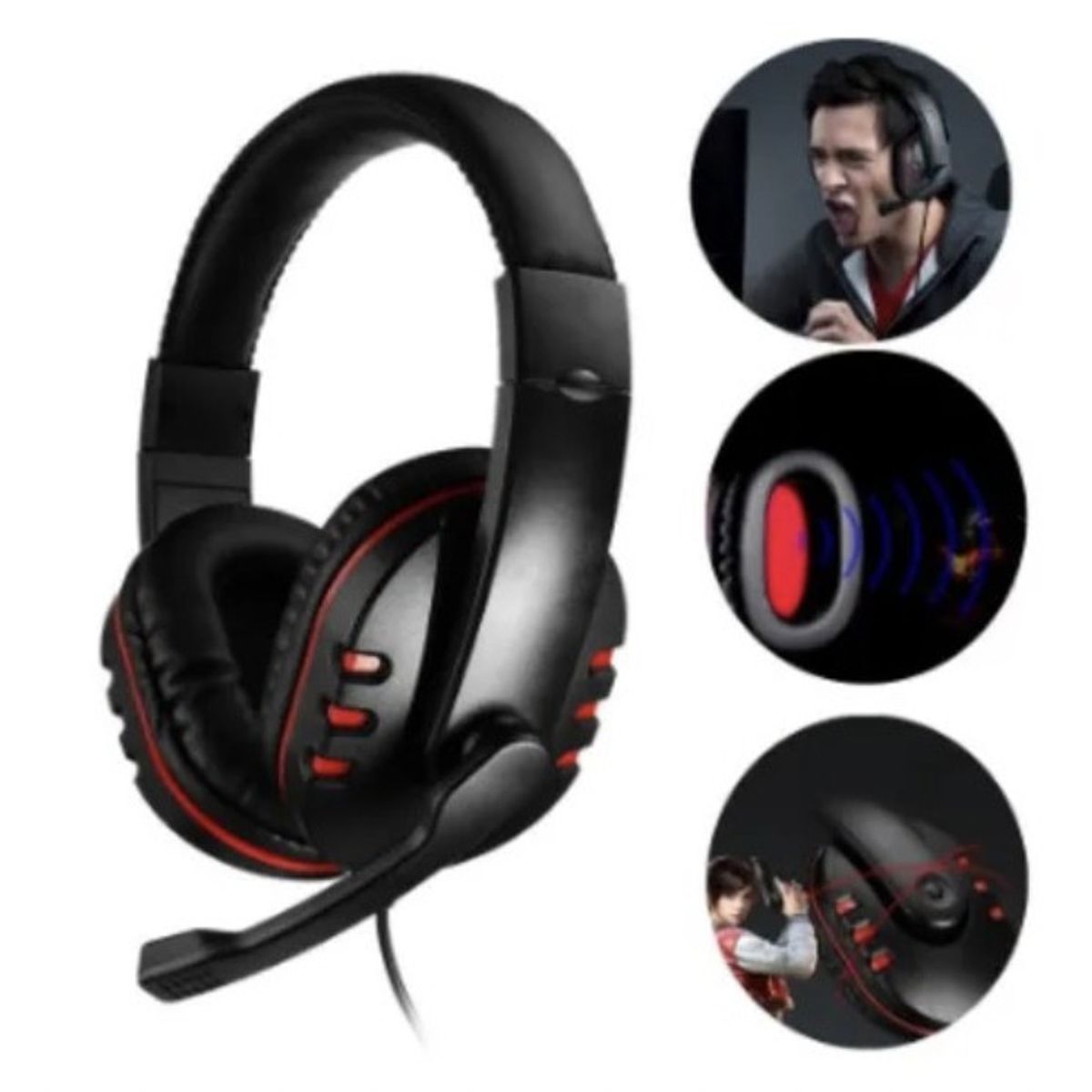 Headset Gamer Fone Ps4 Xbox Celular e Pc Acessório p Videogame