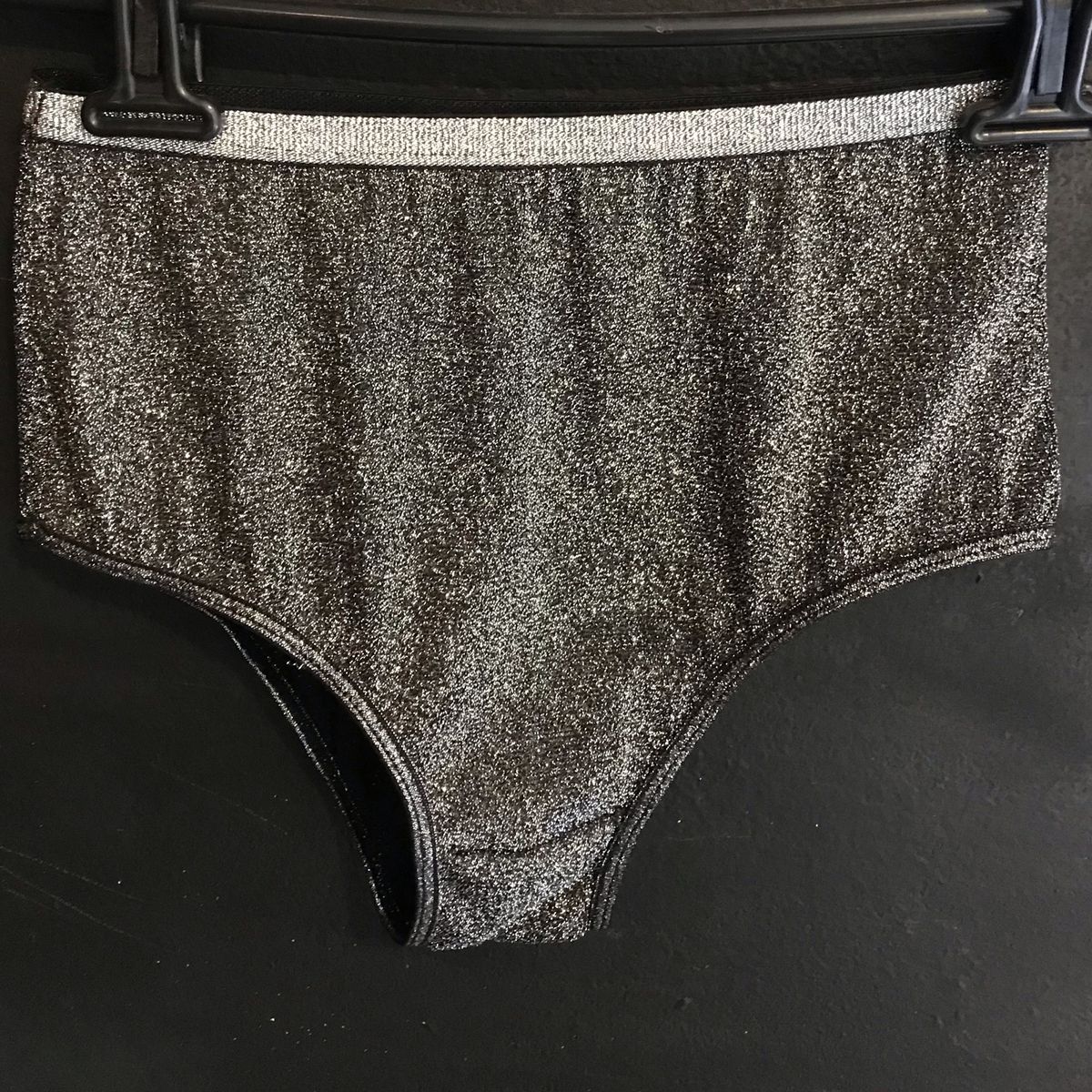 Hot Pants Calcinha Biquíni preto Pratiado Tam P Lingerie Feminina