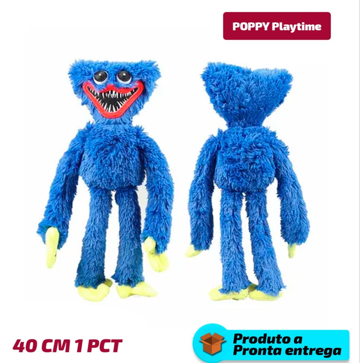 Huggy Wuggy Cm Poppy Playtime Game Boneca De Pel Cia Feminino E