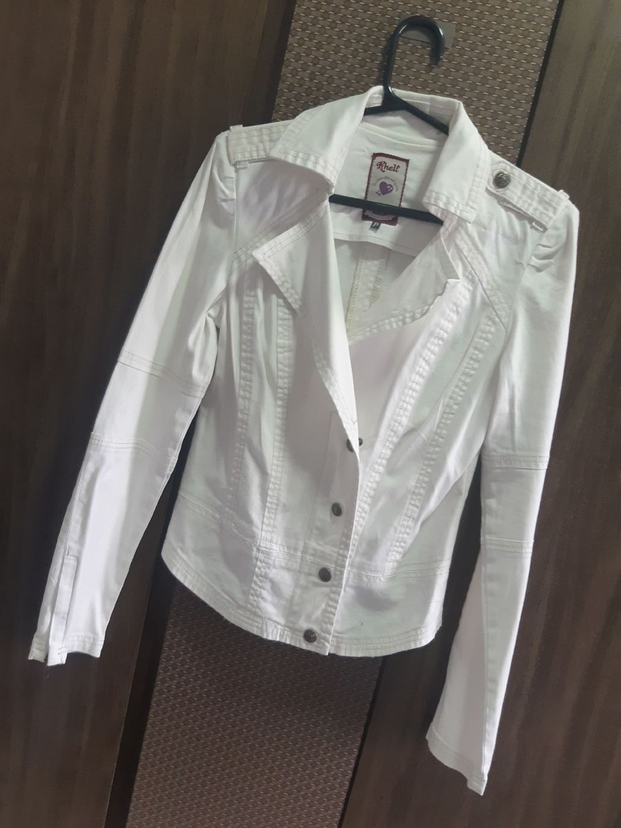 Jaqueta De Sarja Off White Khelf Casaco Feminino Khelf Usado 75708293