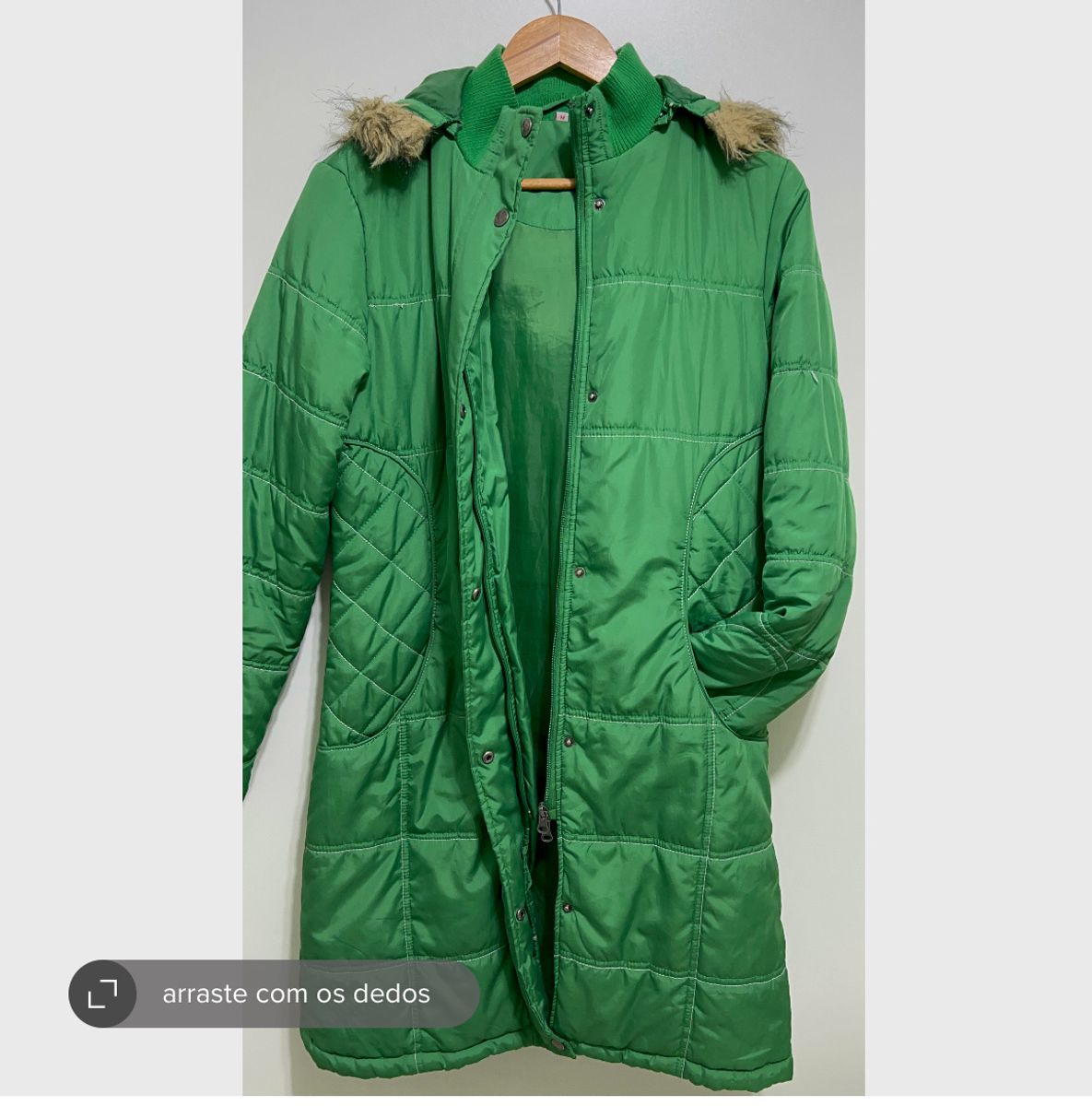 Jaqueta Puffer Alongada Casaco Feminino Importado Usado Enjoei